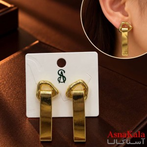 گوشواره   فانتزی مدرن میخ نقره برند اس آدخترانه  کد GSH15121906W