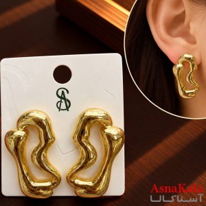 گوشواره فانتزی مدرن میخ نقره برند اس آدخترانه  کد GSH15121912W