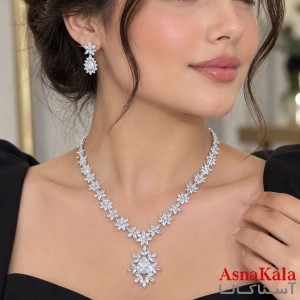سرویس جواهری  کامل شامل گردنبند و گوشواره  کد NIM141359W