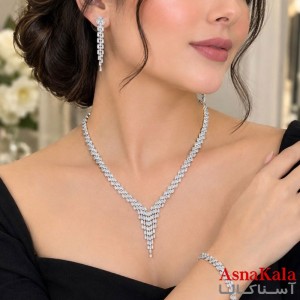 سرویس جواهری  کامل شامل گردنبند و گوشواره  کد NIM141362W