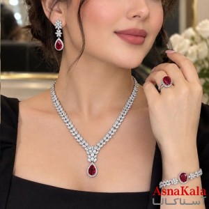 سرویس جواهری  کامل شامل گردنبند و گوشواره  کد NIM141363W