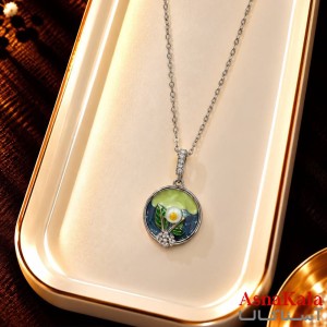 گردنبند پینترستی دخترانه استیل 316 مدل ستاره فانتزی کد GNB162851W