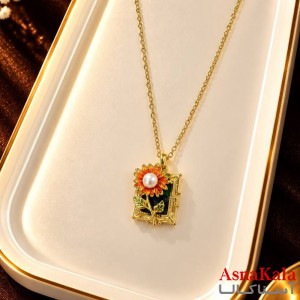 گردنبند پینترستی دخترانه استیل 316 مدل ستاره فانتزی کد GNB162853W
