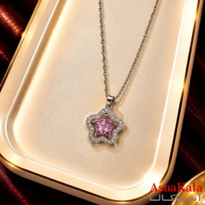 گردنبند پینترستی دخترانه استیل 316 مدل ستاره فانتزی کد GNB162857W