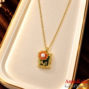 گردنبند پینترستی دخترانه استیل 316 مدل ستاره فانتزی کد GNB16268W