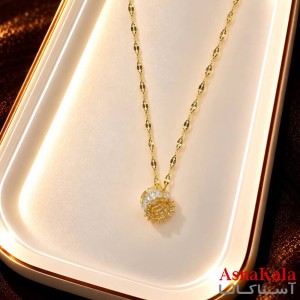 گردنبند پینترستی دخترانه استیل 316 مدل ستاره فانتزی کد GNB16345W