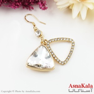 گوشواره آویز زنانه نگین دار برند HISHIJIE کد GSH1501W