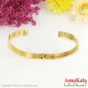 دستبند النگویی طلایی ورساچه زنانه