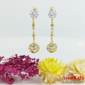 گوشواره آویز زنانه مروارید برند فشن کد GSH1578W - آسنا کالا