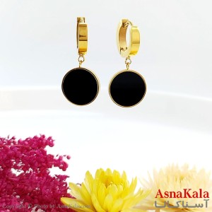 گوشواره زنانه بولگاری طلایی استیل  کد GSH1517W آسنا کالا
