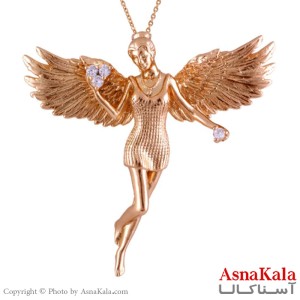 گردنبند زنانه فرشته برند ژوپینگ کد GNB1628W - آسنا کالا