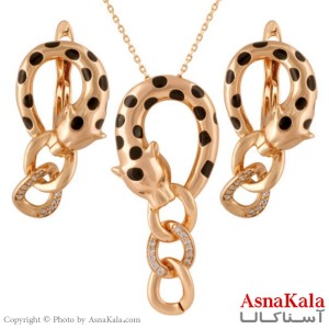 نیم ست زنانه مدل پلنگ طلایی  برند ژوپینگ کد NIM1408W - آسنا کالا