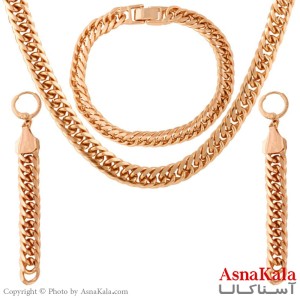 نیم ست زنانه مدل کارتیر طلایی  برند ژوپینگ کد NIM1410W - آسنا کالا