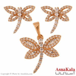 نیم ست زنانه ژوپینگ مدل سنجاقک کد NIM1415W - اسنا کالا