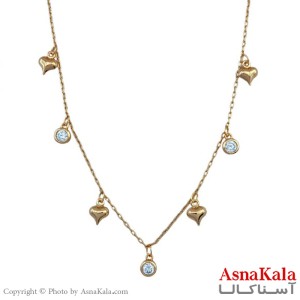 گردنبند زنانه ژوپینگ کد GNB1643W -اسنا کالا