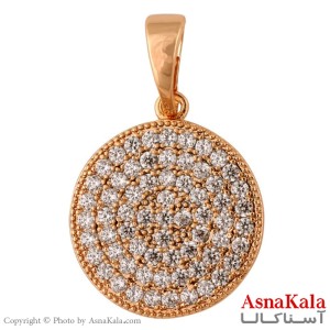 آویز گردنبند زنانه ژوپینگ مدل دایره کد GNB1648W -اسنا کالا