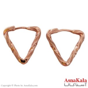 گوشواره زنانه ژوپینگ مدل مثلثی مارپیچ کد GSH15100W - اسنا کالا