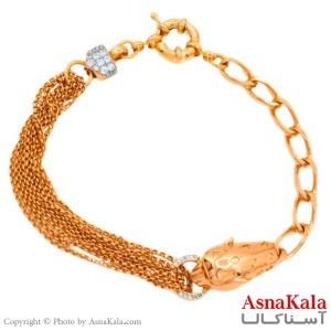 دستبند زنانه ژوپینگ مدل پلنگی کد DSB1836W - آسنا کالا
