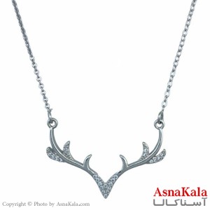 گردنبند زنانه وای اس ایکس مدل شاخ گوزن کد GNB1653W -اسنا کالا
