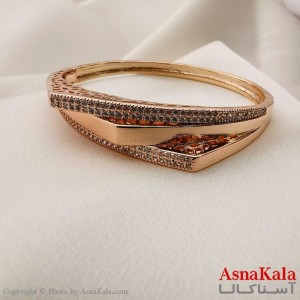 دستبند النگویی نگین دار ژوپینگ کد DSB1809W - آسنا کالا
