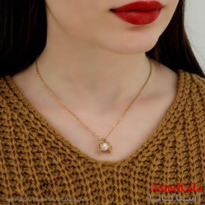 گردنبند زنانه ژوپینگ مدل کفشدوزک کد GNB1633W -اسنا کالا
