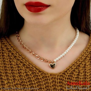 گردنبند زنانه ژوپینگ مدل مروارید کد GNB1689W -آسناکالا