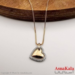 گردنبند زنانه ژوپینگ مدل قلب کد GNB1695W -آسناکالا