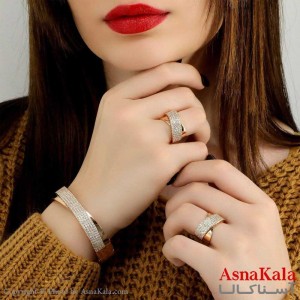 انگشتر زنانه ژوپینگ مدل نگین کد ANG1915W - اسنا کالا
