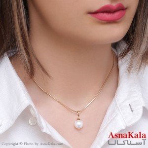 گردنبند زنانه ژوپینگ مدل مروارید کد GNB1690W -آسناکالا