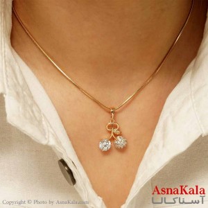 گردنبند زنانه ژوپینگ مدل گیلاس کد GNB16108W -آسناکالا