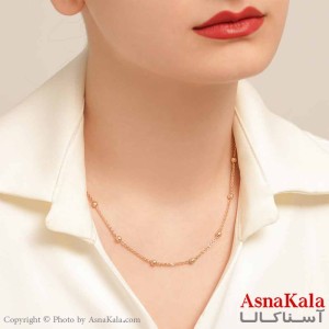 گردنبند زنانه ژوپینگ کد GNB16116W -آسناکالا