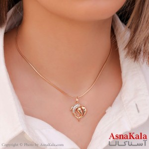 گردنبند زنانه ژوپینگ مدل دلفین کد GNB1684W -آسناکالا