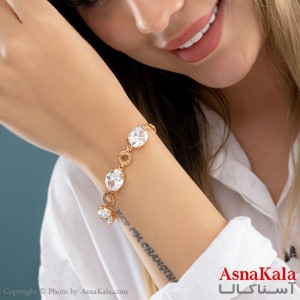 دستبند زنانه برند ام اند ال ژوپینگ کد DSB1853W - آسناکالا
