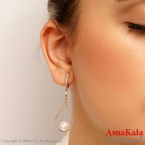 گوشواره زنانه ژوپینگ مدل مروارید کد GSH15102W - اسنا کالا