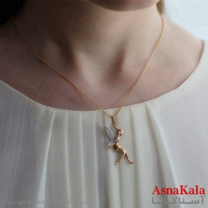 آویز گردنبند زنانه ژوپینگ مدل فرشته کد GNB1656W -اسنا کالا