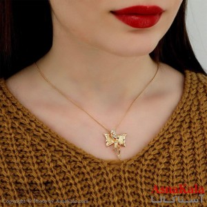 گردنبند زنانه ژوپینگ کد GNB16131W -آسناکالا