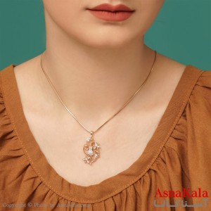 گردنبند زنانه ژوپینگ دخترک شاد کد GNB1660W -اسنا کالا