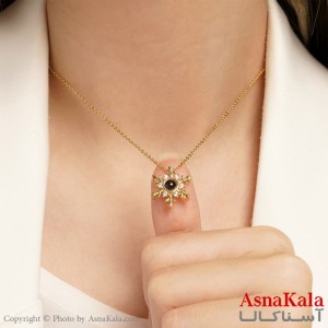 گردنبند دوستت دارم به صد زبان دنیا کد GNB16137W - آسناکالا