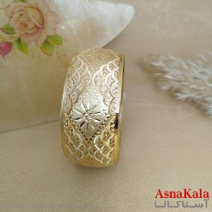 النگوی تکپوش زنانه طلاروس سایز 30میل کد DSB1859W - آسناکالا