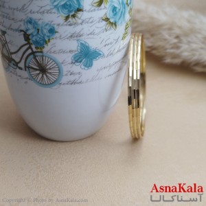 النگوی زنانه آینه ای طلاروس سایز 1میل برند NG کد DSB1876W - آسناکالا