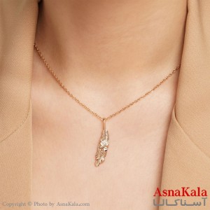 گردنبند مدل برگ شوپینگ Xuping Necklace کد GNB16152W -آسناکالا
