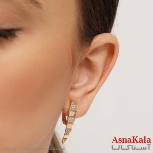 گوشواره زنانه ژوپینگ مدل مار کد GSH1587W - آسنا کالا