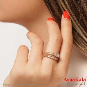 حلقه و پشت حلقه ژوپینگ Xuping Ring کد ANG1944W