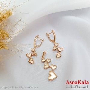 نیم ست مدل قلب برند ژوپینگ XUPING Heart کد NIM1454W