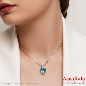 گردنبند ژوپینگ طرح قلب نگین سواروسکی Xuping Necklace Heart کد GNB16204W
