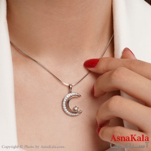 گردنبند ژوپینگ طرح ماه و ستاره Xuping Necklace Moon And Star کد GNB16206W