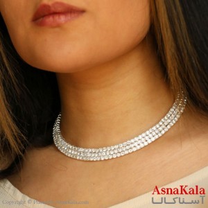 گردنبند مجلسی طرح جواهری زنانه  کد GNB16207W