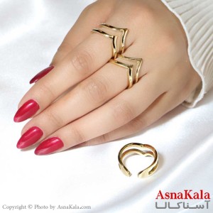 انگشتر طلاروس زنانه مدل فری سایز Free Size Ring کد ANG1967W