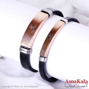 دستبند هابلوت چرمی مردانه یک جفت Hublot Bracelet کد DSB18116W