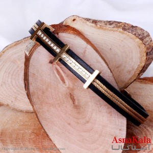 دستبند چرم مردانه Men Bracelet کد DSB18124W